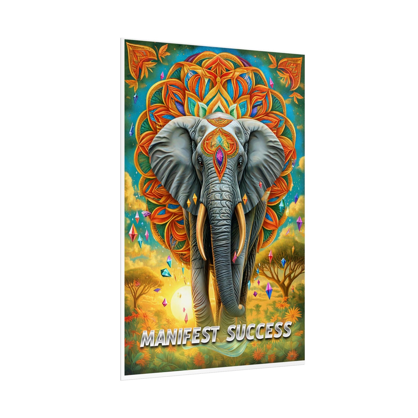 "Manifest Success" Elephant Wall Art: A Powerful Symbol of Abundance and Prosperity