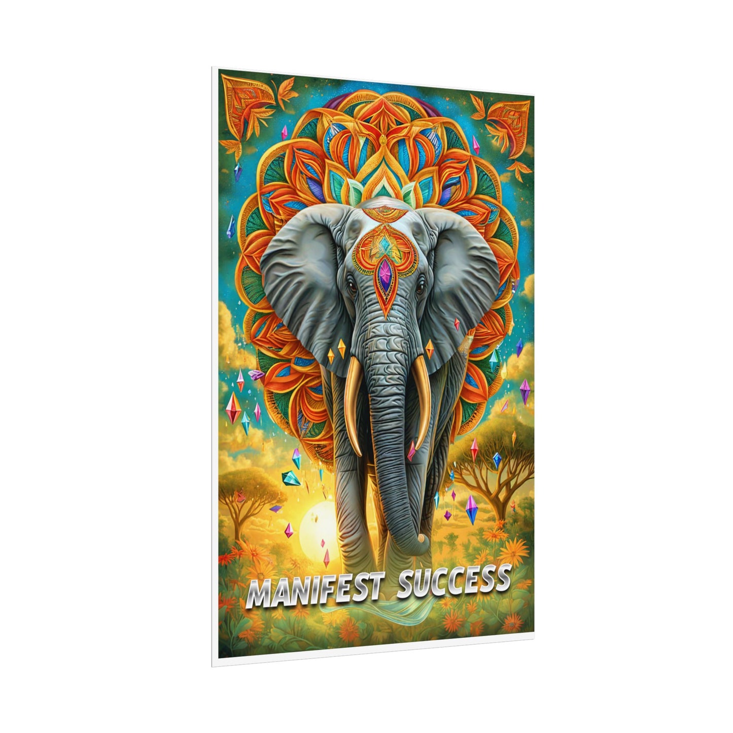 "Manifest Success" Elephant Wall Art: A Powerful Symbol of Abundance and Prosperity