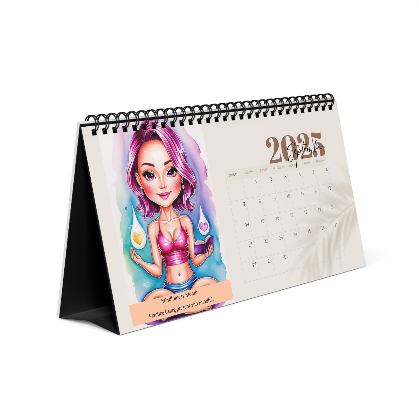 Glow Up 2025 Calendar | Empowering Women’s Journey to Self-Love & Success