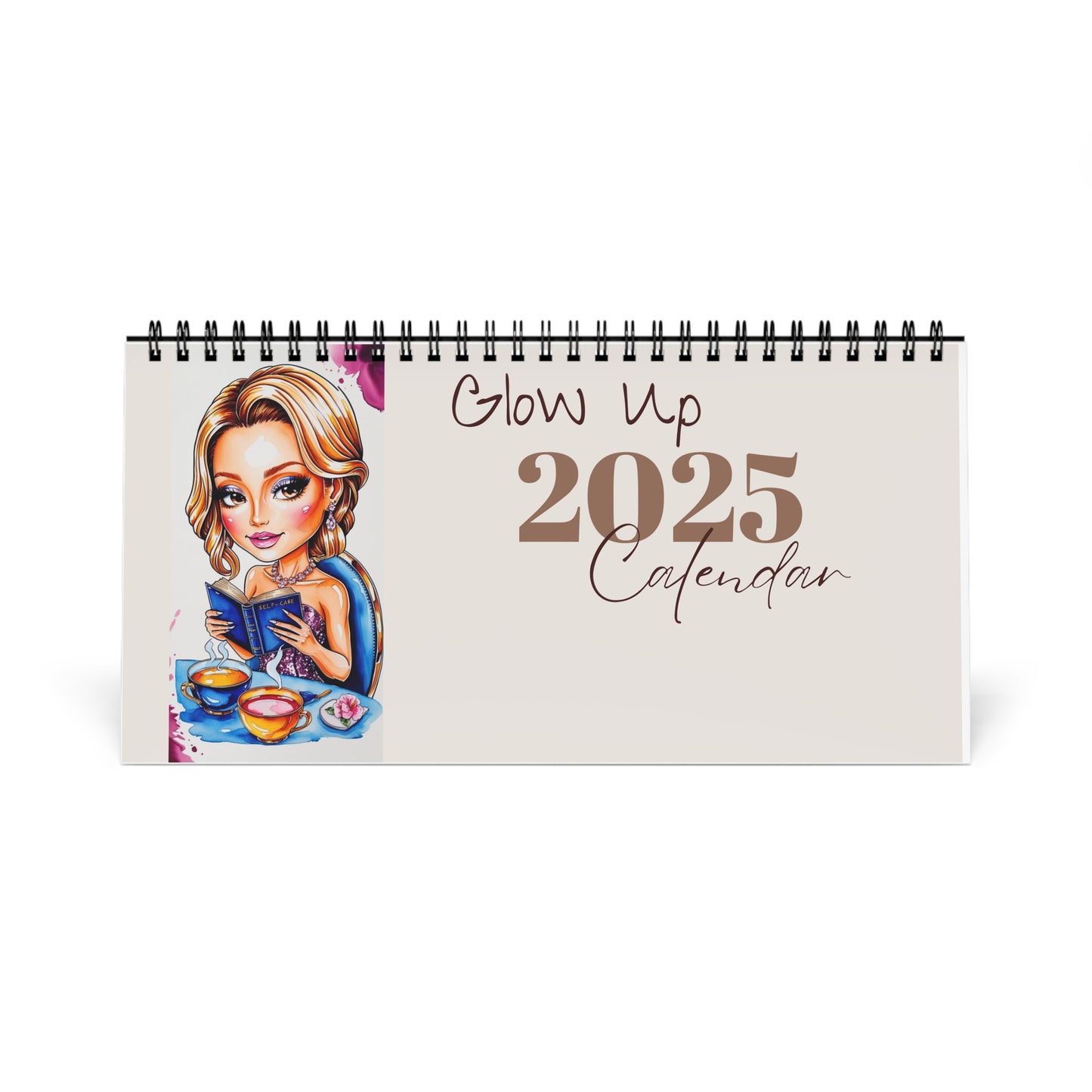 Glow Up 2025 Calendar | Empowering Women’s Journey to Self-Love & Success