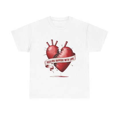 "Healing Happens with Love" T-Shirt | Embrace Comfort and Compassion