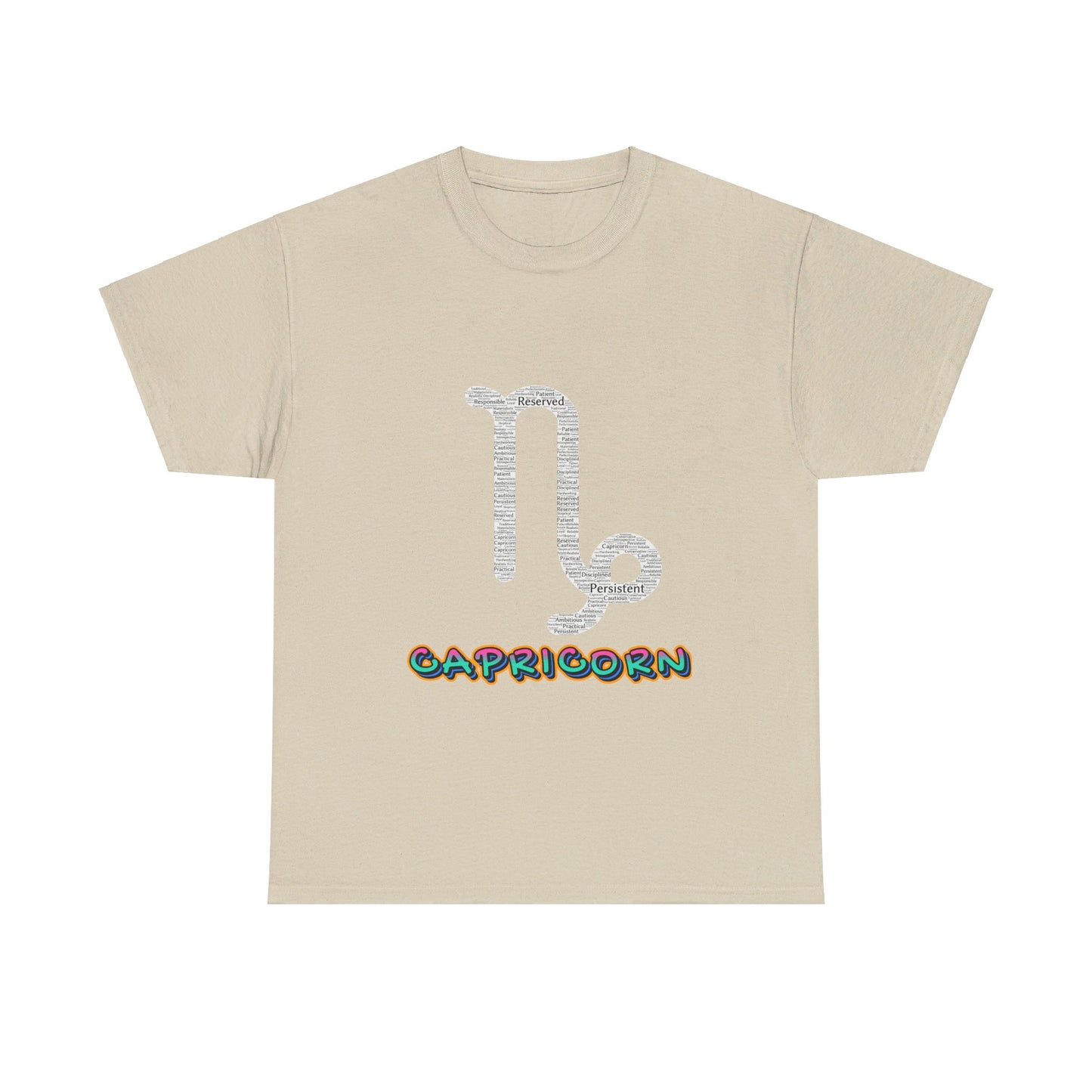 Capricorn Word Cloud T-Shirt: Embrace Your Inner Goat