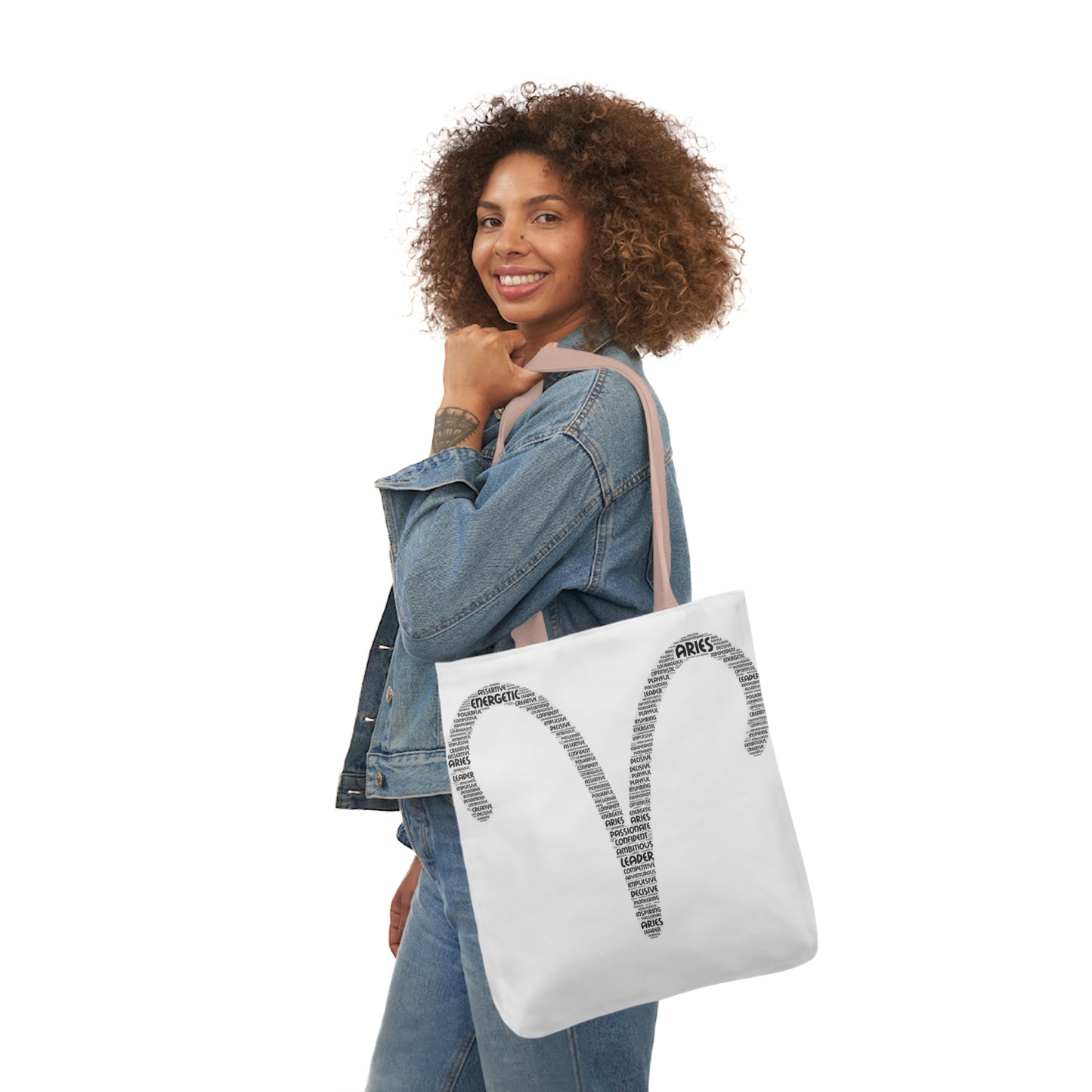 Aries Symbol Word Cloud Tote Bag