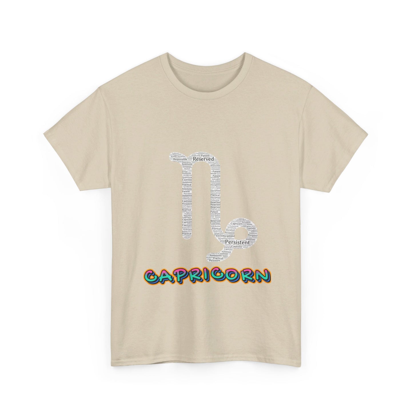 Capricorn Word Cloud T-Shirt: Embrace Your Inner Goat