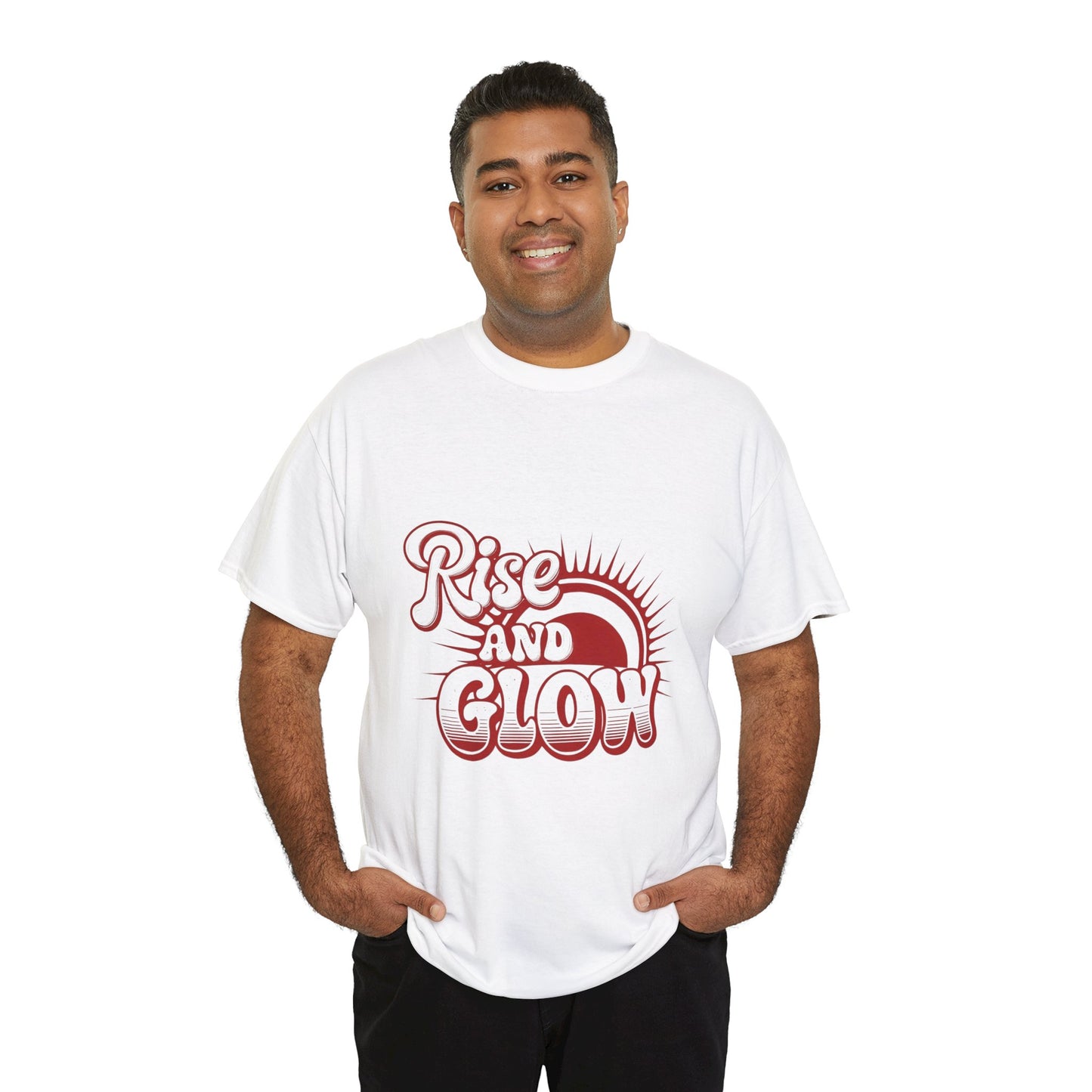 "Rise and Glow" T-Shirt | Embrace Your Brilliance Daily