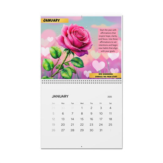 2025 Daily Affirmation Calendar: Monthly Themes for Self-Love and Motivation 🌟