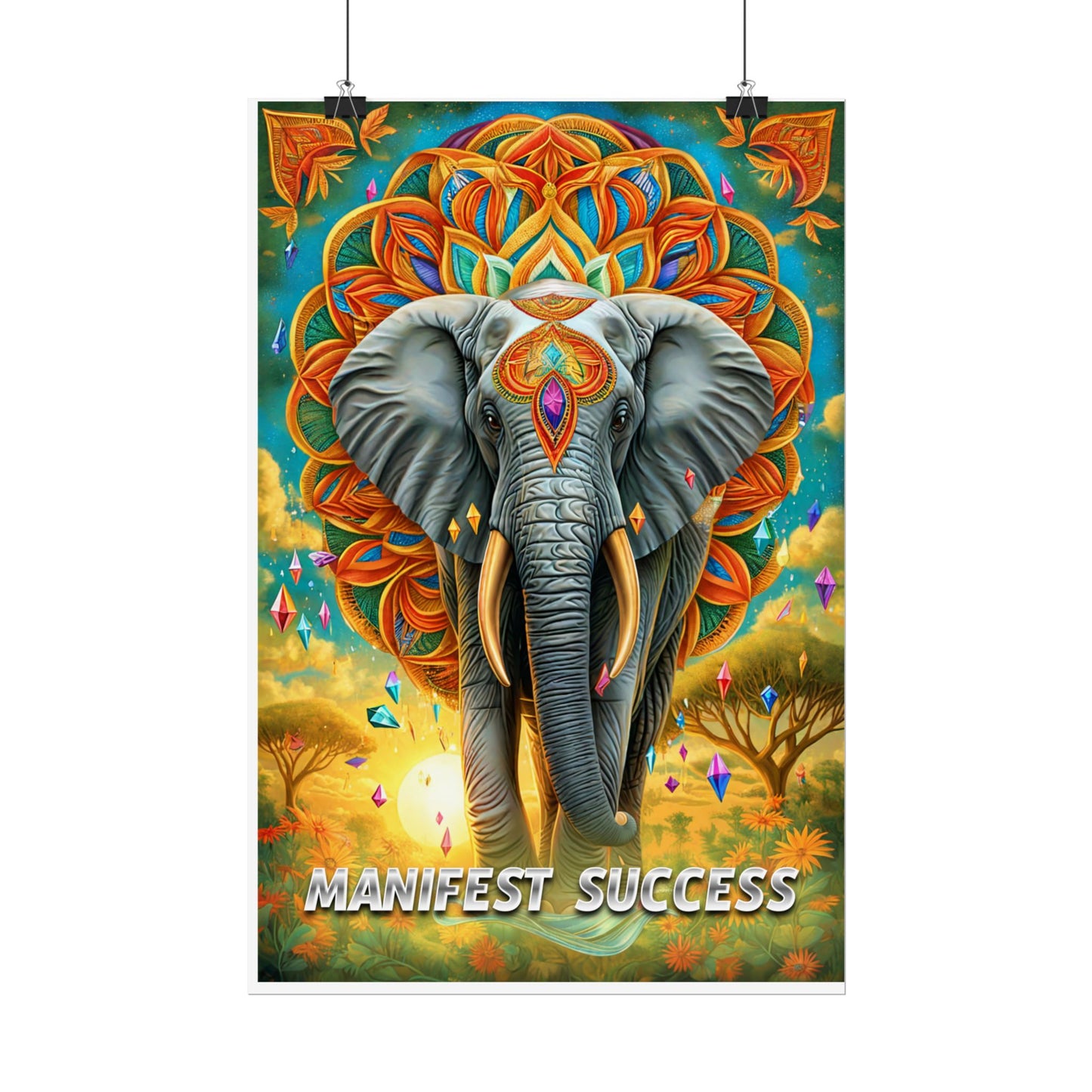 "Manifest Success" Elephant Wall Art: A Powerful Symbol of Abundance and Prosperity