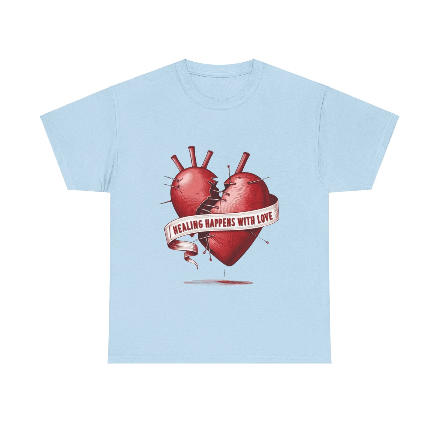 "Healing Happens with Love" T-Shirt | Embrace Comfort and Compassion