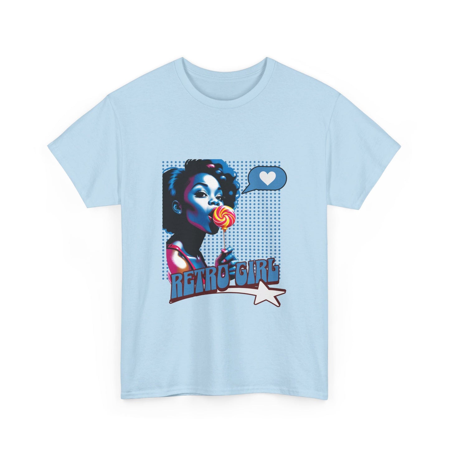 Lolly-Pop Princess: Black Female "Retro Girl" Shirt