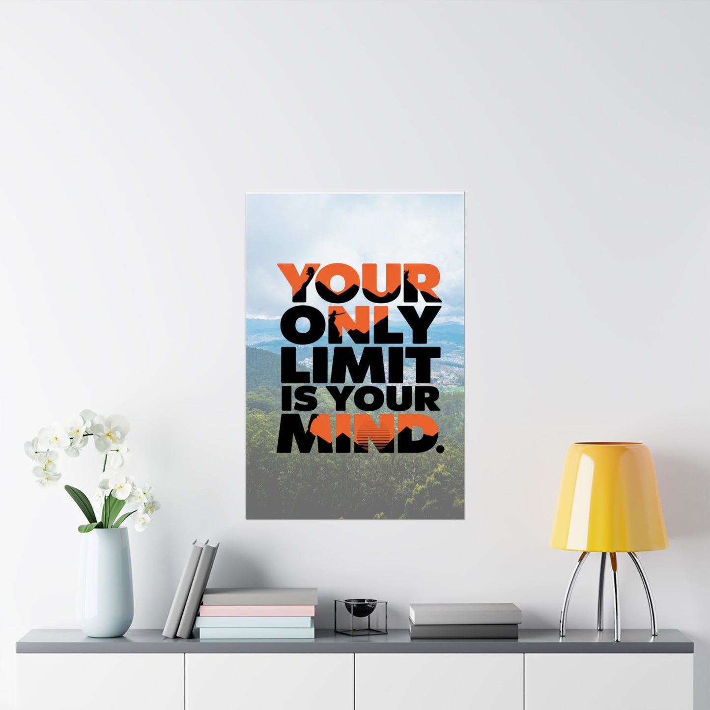 "Your Only Limit is Your Mind" Inspirational Matte Poster - Mindset Wall Art (Style 3)