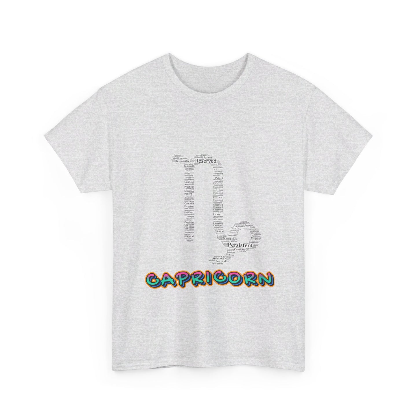 Capricorn Word Cloud T-Shirt: Embrace Your Inner Goat