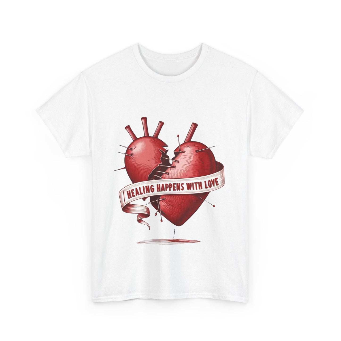 "Healing Happens with Love" T-Shirt | Embrace Comfort and Compassion