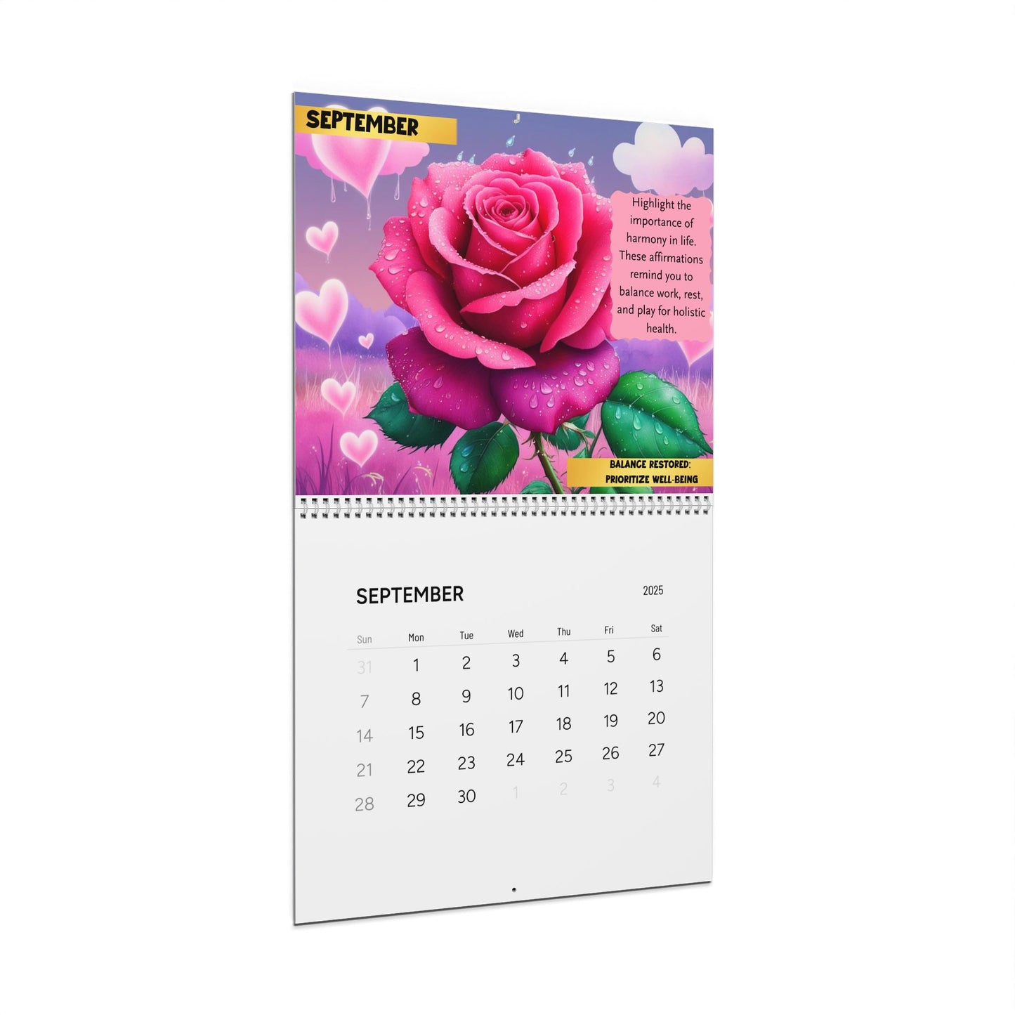 2025 Daily Affirmation Calendar: Monthly Themes for Self-Love and Motivation 🌟