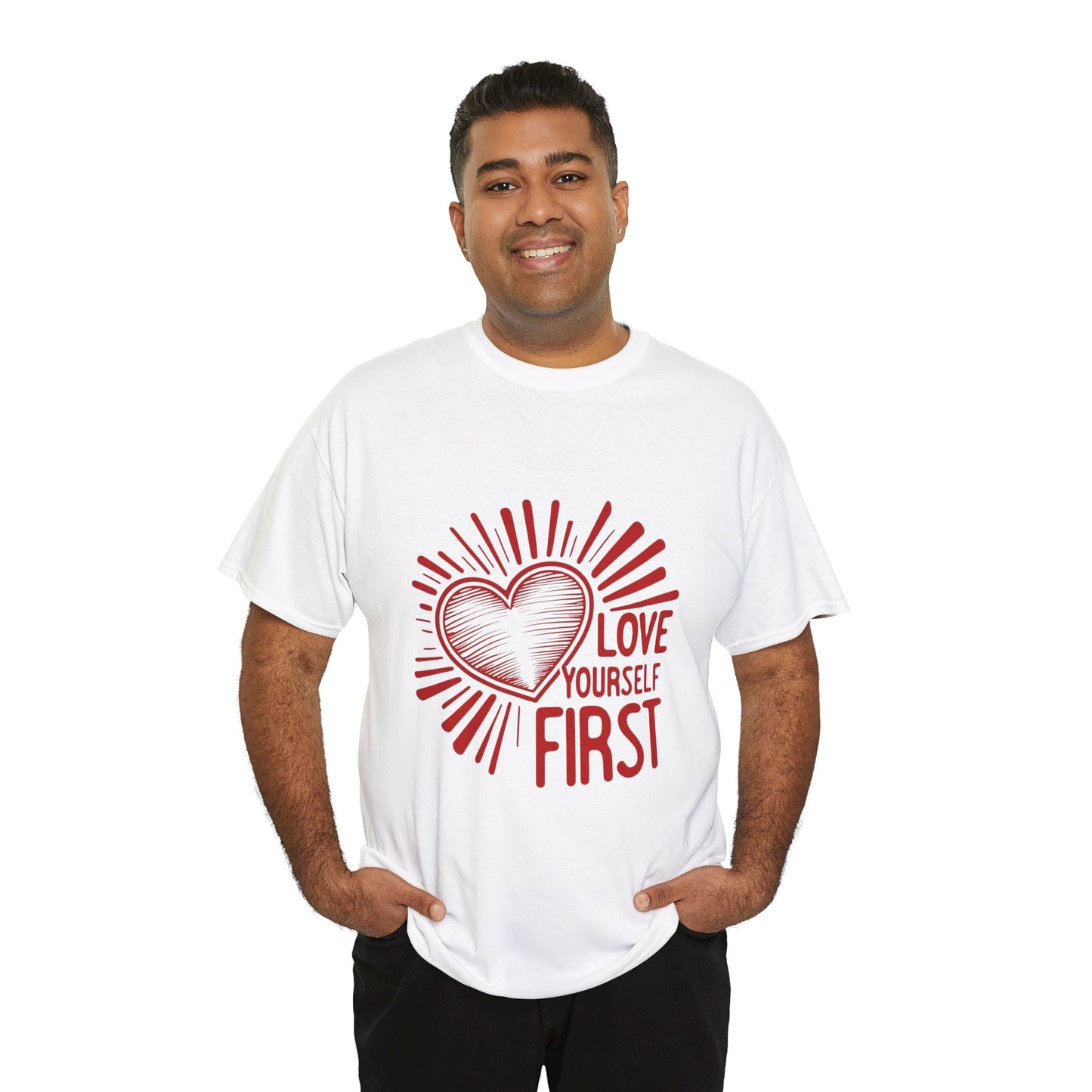 "Love Yourself First" T-Shirt | Empowering Unisex Tee for Everyday Inspiration