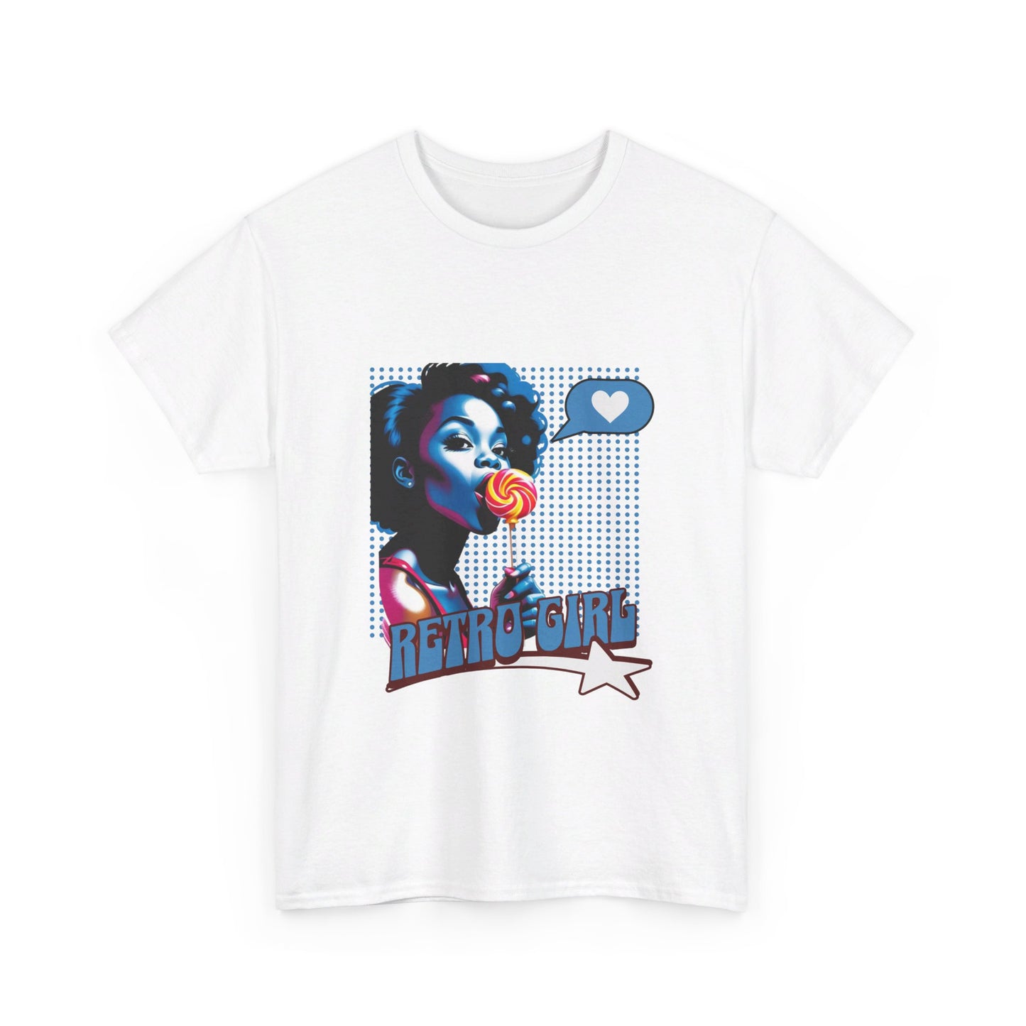 Lolly-Pop Princess: Black Female "Retro Girl" Shirt