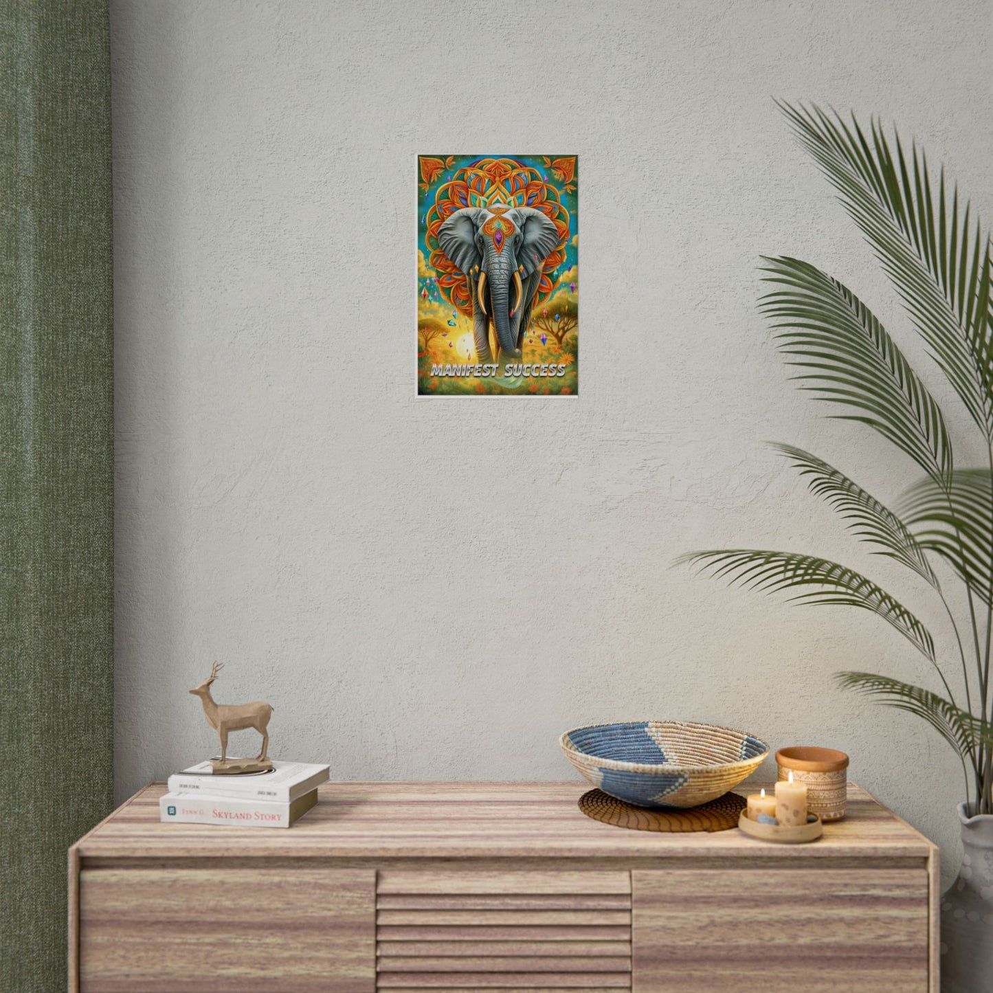 "Manifest Success" Elephant Wall Art: A Powerful Symbol of Abundance and Prosperity