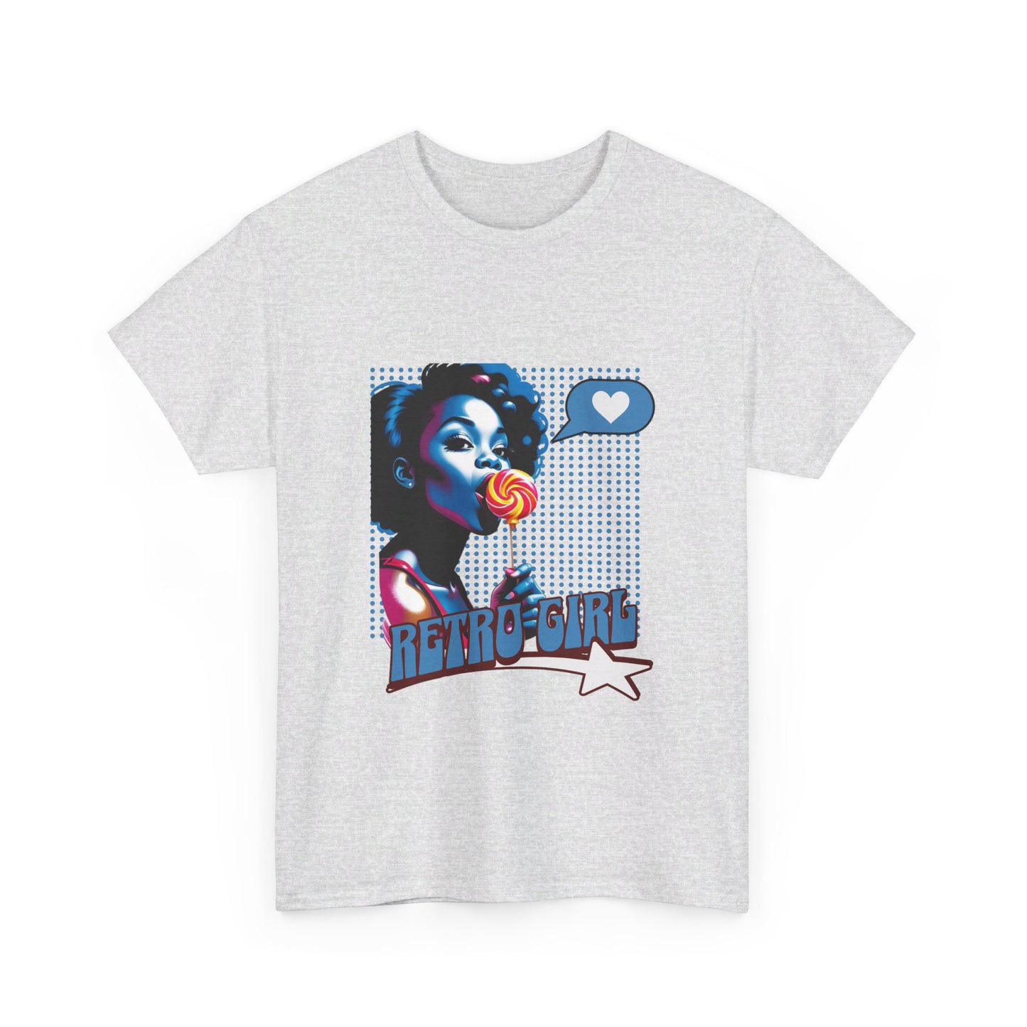 Lolly-Pop Princess: Black Female "Retro Girl" Shirt