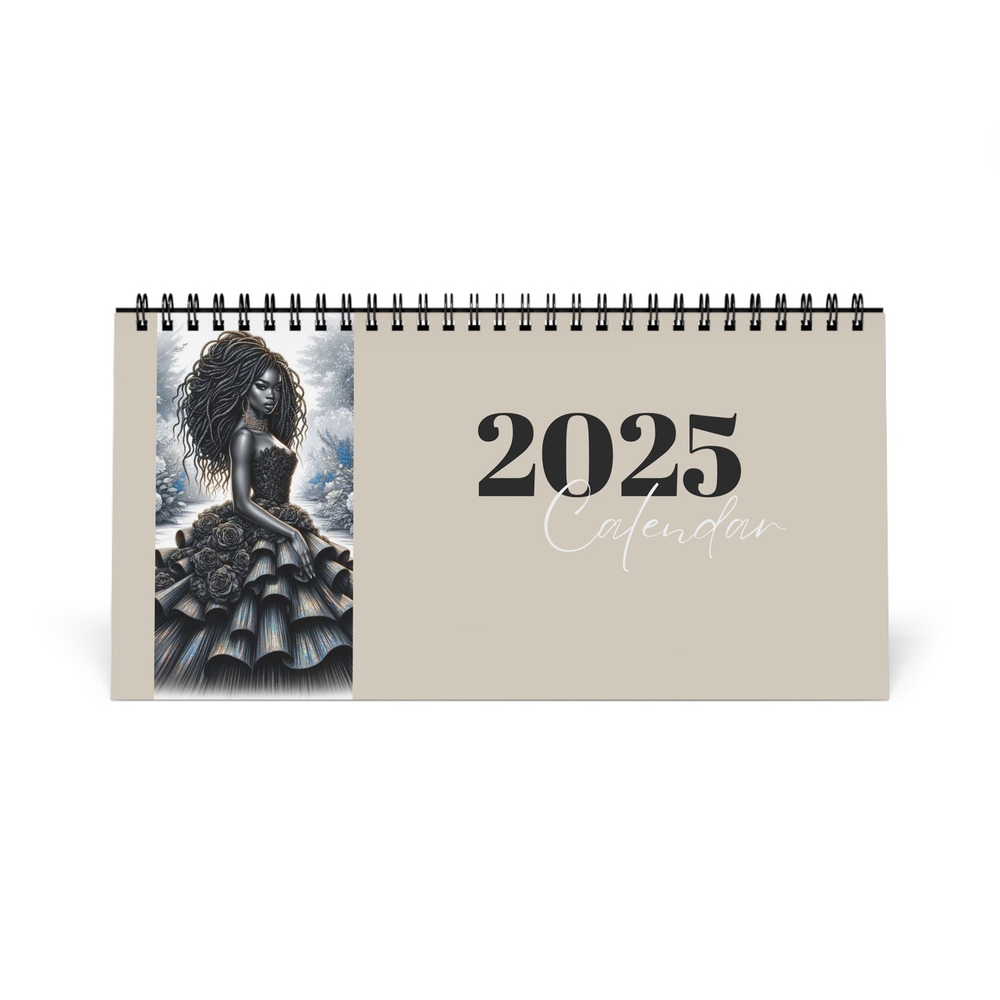 2025 African American Elegance Desktop Calendar | Stunning Ballgown Portraits for Inspiration & Style