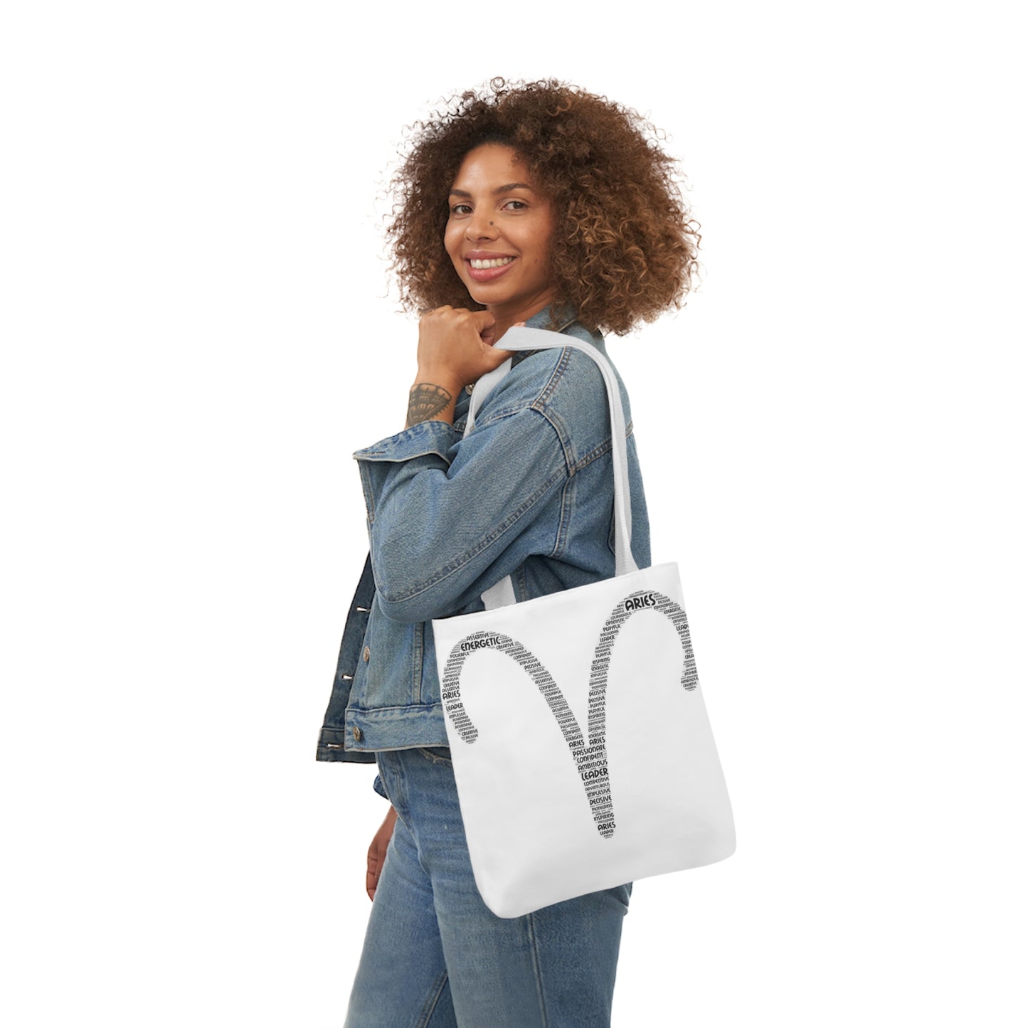 Aries Symbol Word Cloud Tote Bag