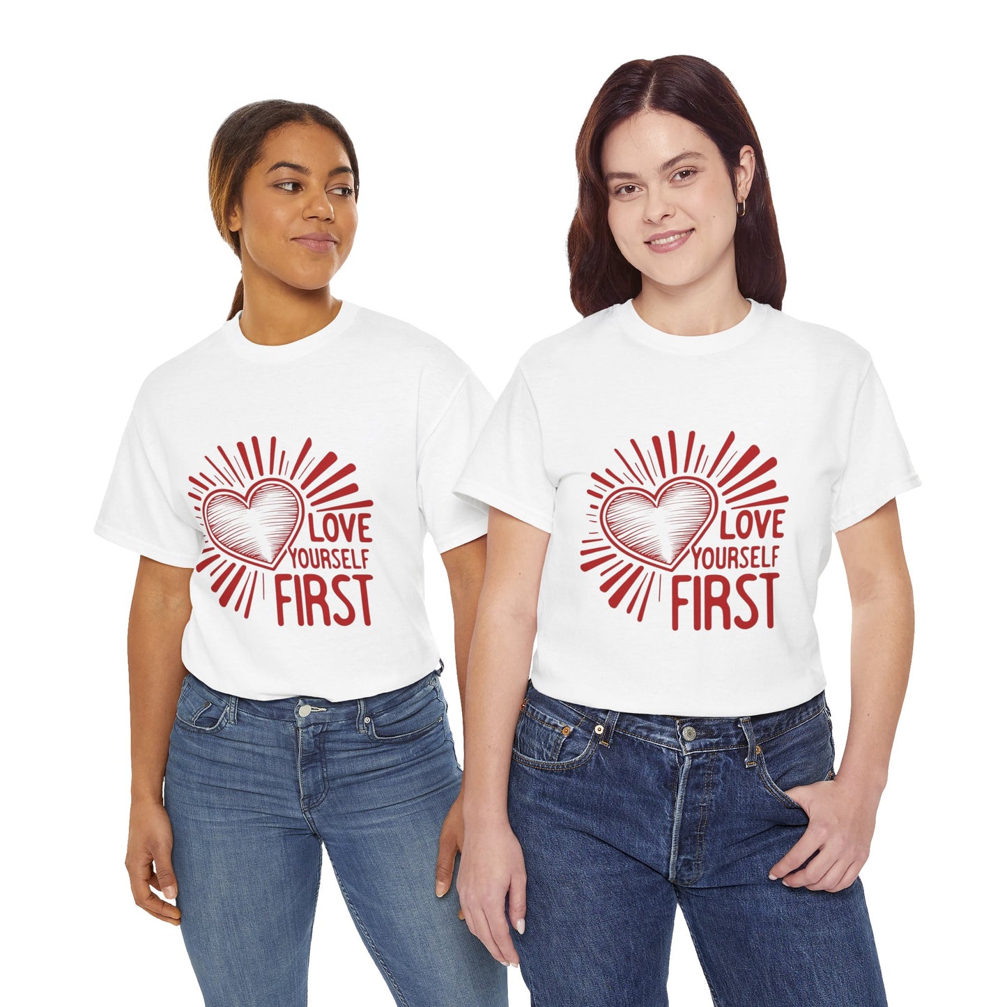 "Love Yourself First" T-Shirt | Empowering Unisex Tee for Everyday Inspiration