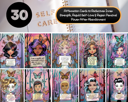 Reclaiming Your Worth: Empowering 30-Day Affirmation Cards to Rediscover Inner Strength, Rebuild Self-Love & Regain Personal Power After Abandonment